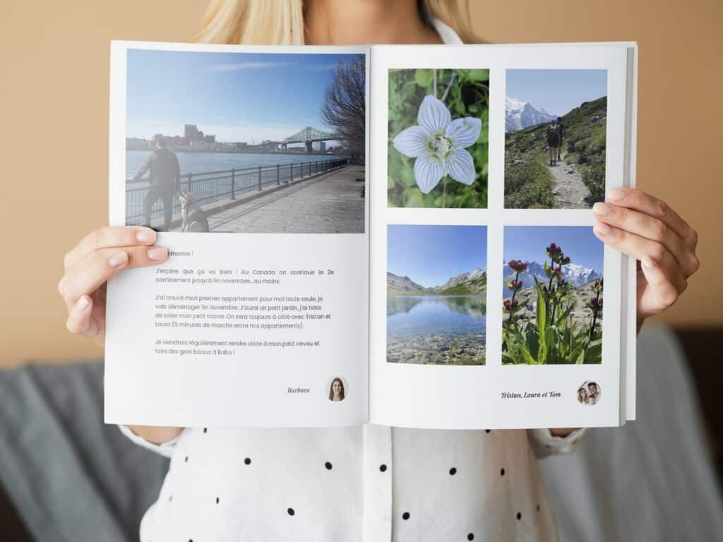 vue intérieur d&apos;un livre photo uunni
